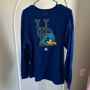 Adidas Blue Long Sleeve Shirt Delaware